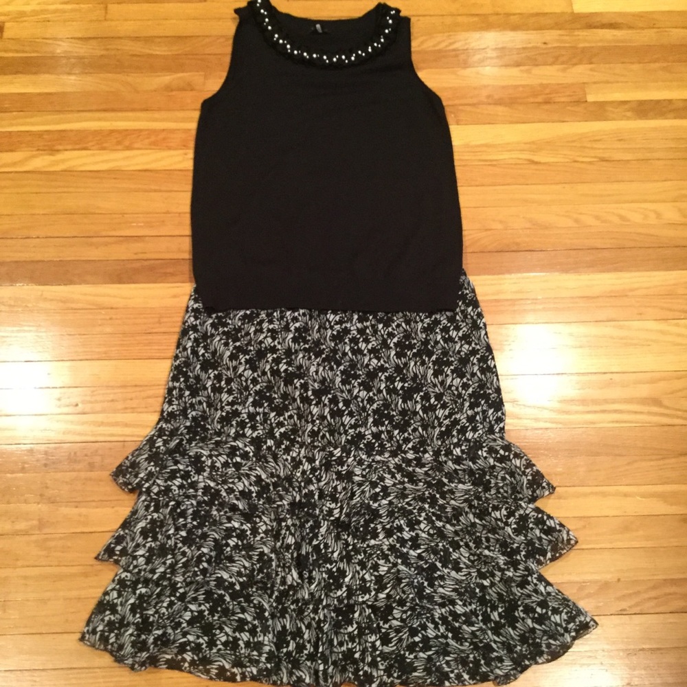 BEAUTIFULLY LAYERED ANN TAYLOR CHIFFON SKIRT - Picture 10 of 12